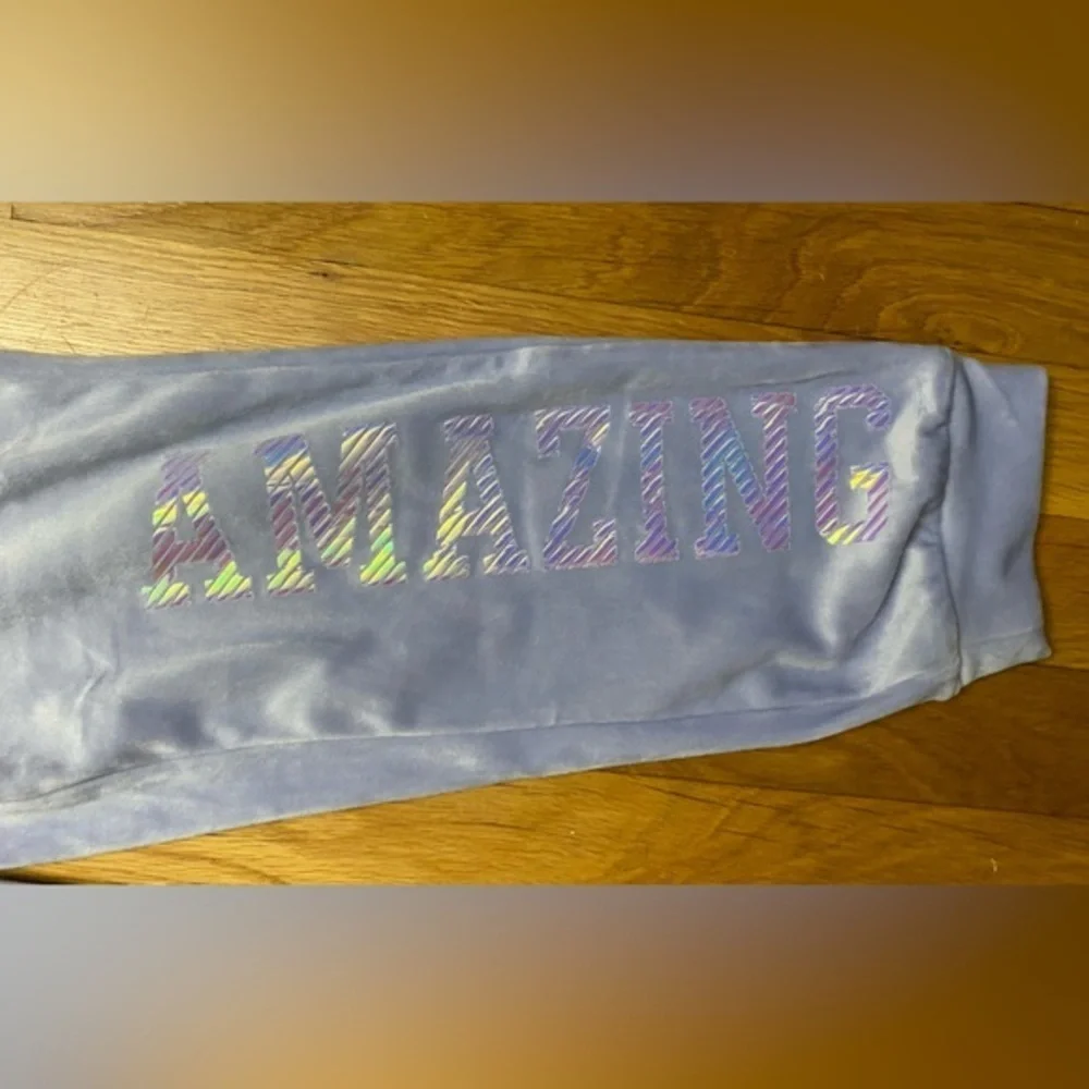 More Than Magic Lilac Velour Joggers M (7/8)